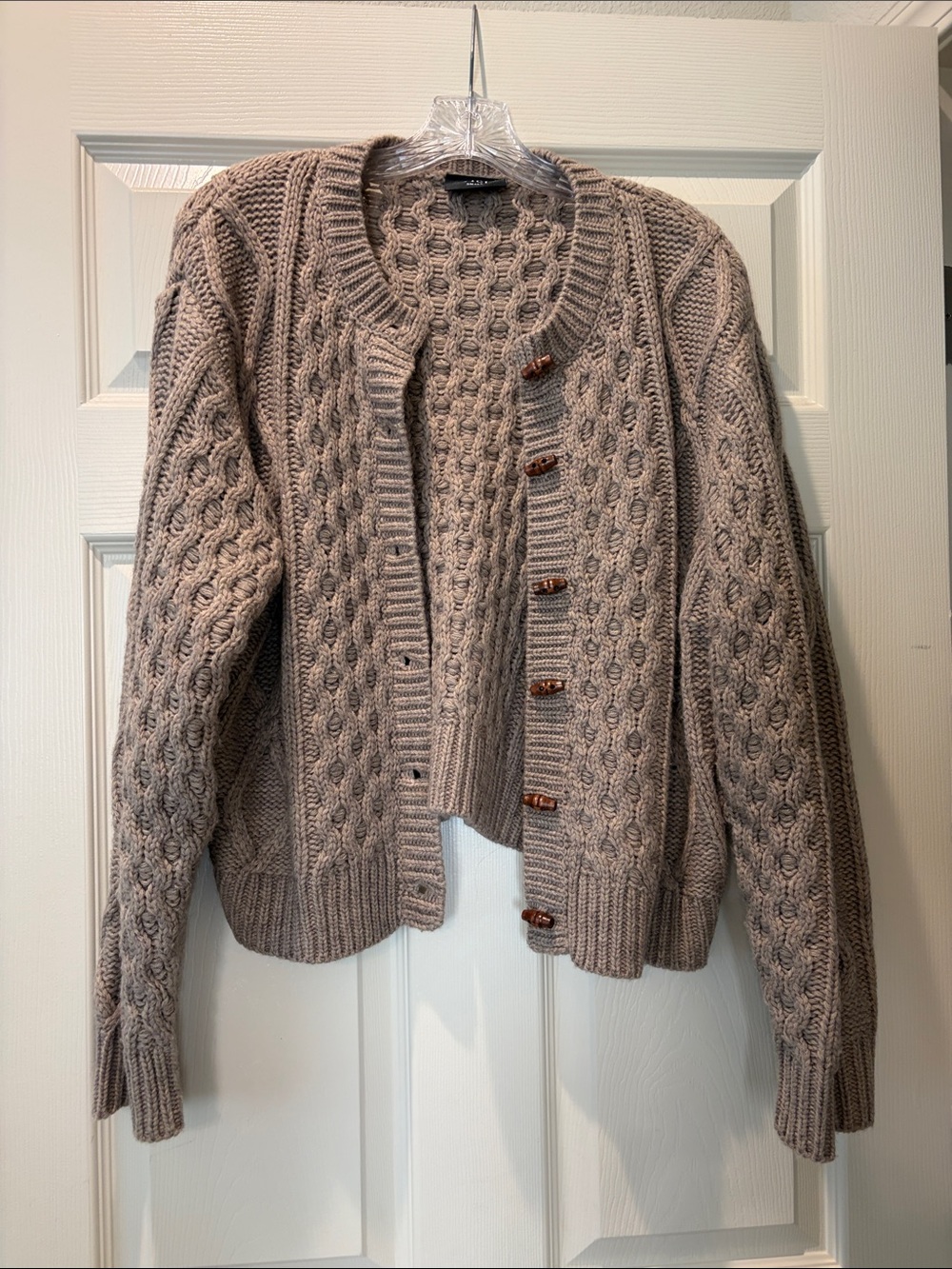 VICI Taupe Cable Knit Sweater